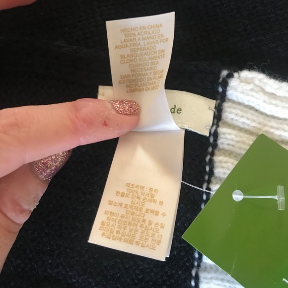 NWT Kate Spade Colorblock Bow Muffler Scarf - Picture 10 of 13